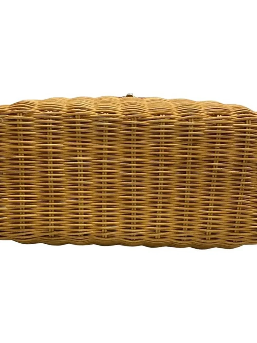 Kate spade Brown Red Rattan Leather Handbag